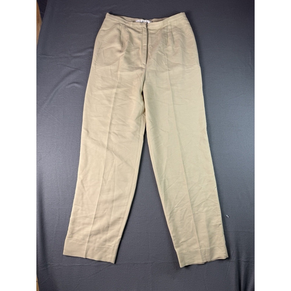 Vintage Valentino Boutique Gruppo GFT Beige High Waist Dress Pants Women’s 14